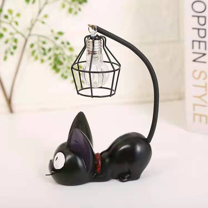 Lampe de nuit chat noir