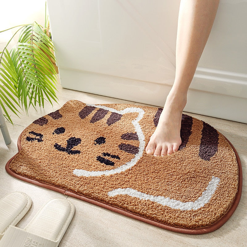 Cat paw design carpet cat rug in fluffy soft plush – Meowgicians™