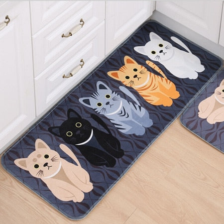 Kawaii Laying Cat Rug - Kuru Store