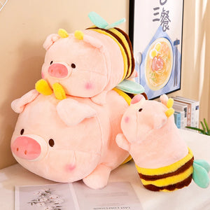 Lovely Bee Piglet Little Pig Cuddly Stuffed Plush Doll Children Gift - MsHormony