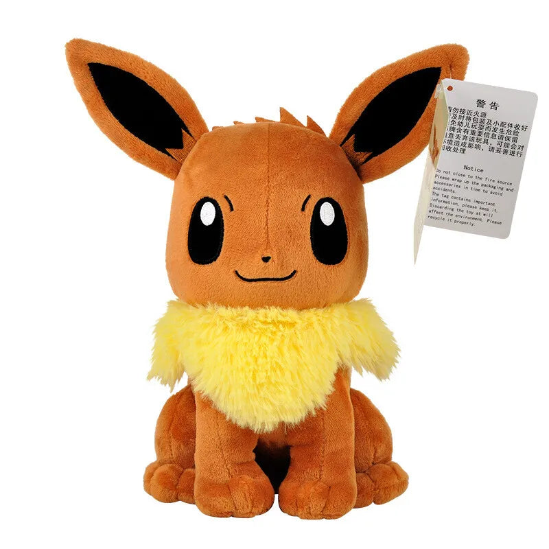 Anime Cartoon Pokemon Eevee Plushie 26cm Stuffed Plush Doll