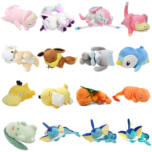 Cute Sleeping Lying Anime Pokemon Stuffed Plush Doll Pillow Plushie - MsHormony