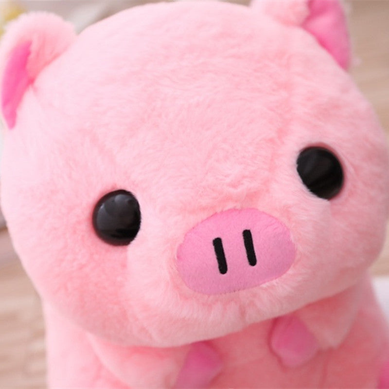 stuffed pink pig