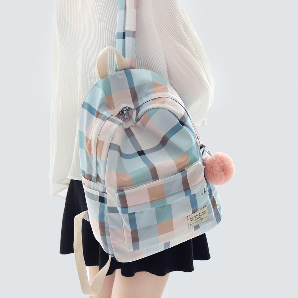 Cute Poppy Flower Canvas Backpack School Bags For Teenage Girls – MsHormony