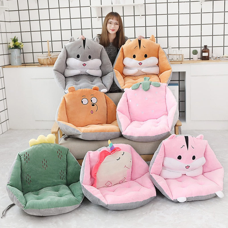 Cute Cartoon Chair Cushion Stuffed Plush Pillow Seat Pad Home Decorati -  MsHormony