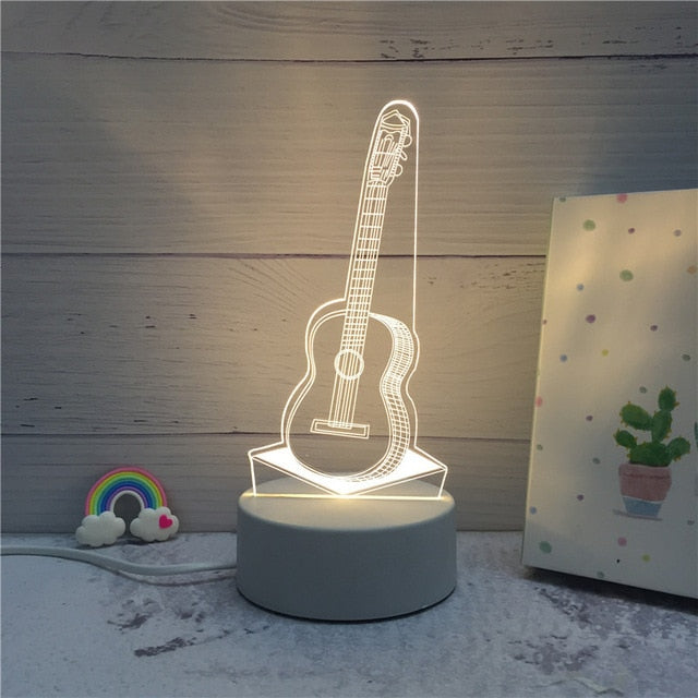 creative 3d led lamp