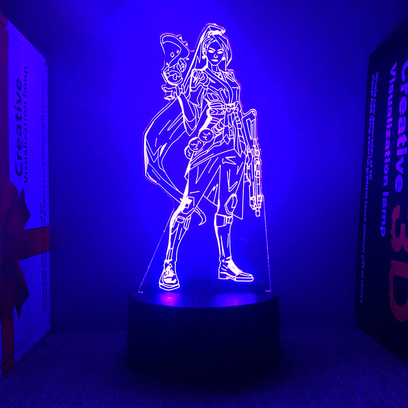 Valorant LED Night Lamp – Gamer Diorama