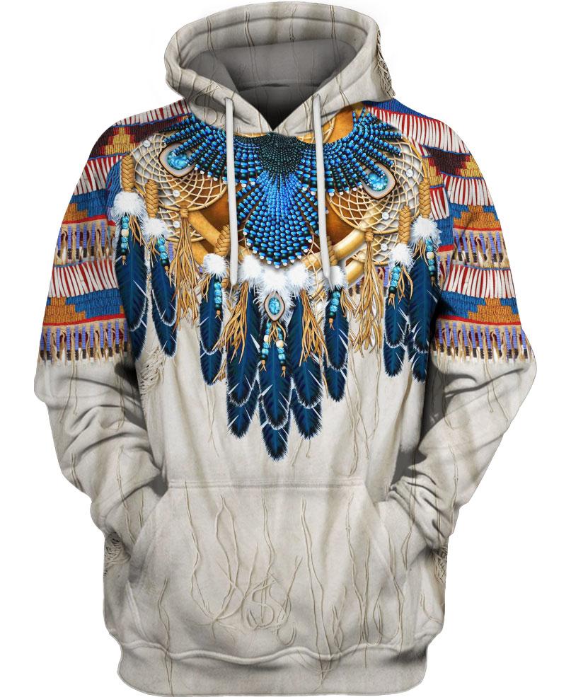 HOT Eagle Native American All Over Printed 3D Hoodie1