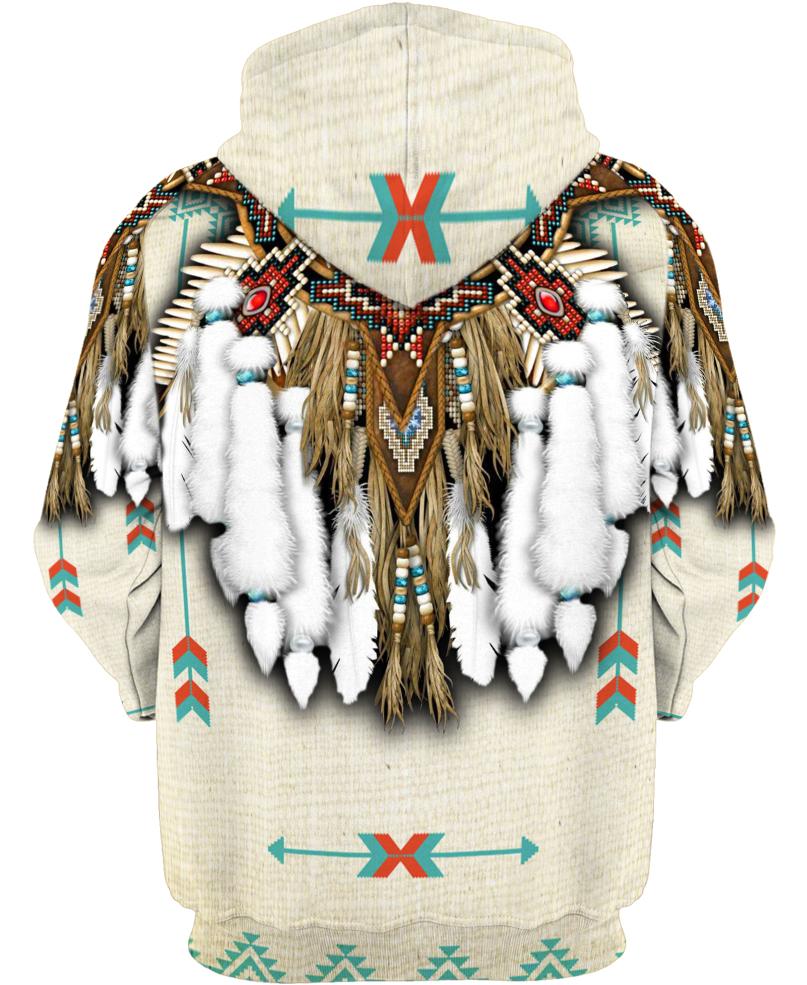 HOT Native Feather Patterns All Over Printed 3D Hoodie2