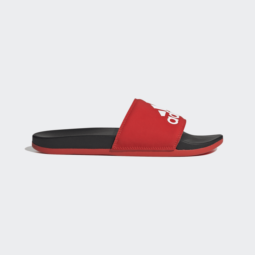 adidas adilette comfort slides red