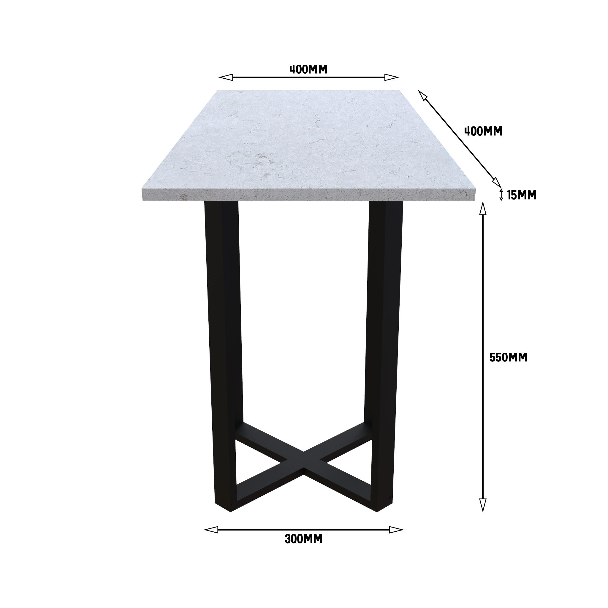 cute white side table