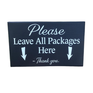 Please Leave Packages Wood Door Sign or Wall Plaque by Heartfelt Giver ...