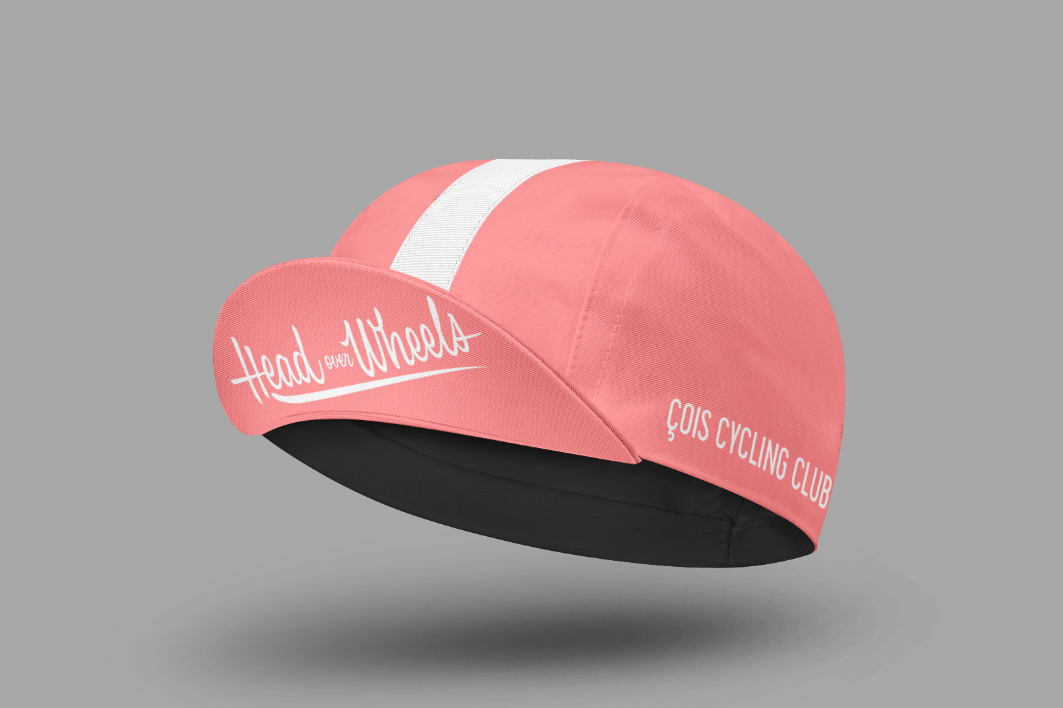 pink cycling cap