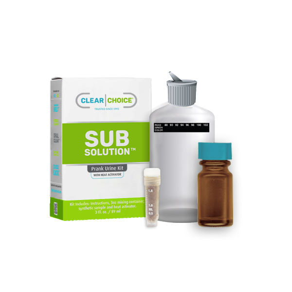 Sub Solution Prank Synthetic Urine Kit Clear Choice Brand 1075