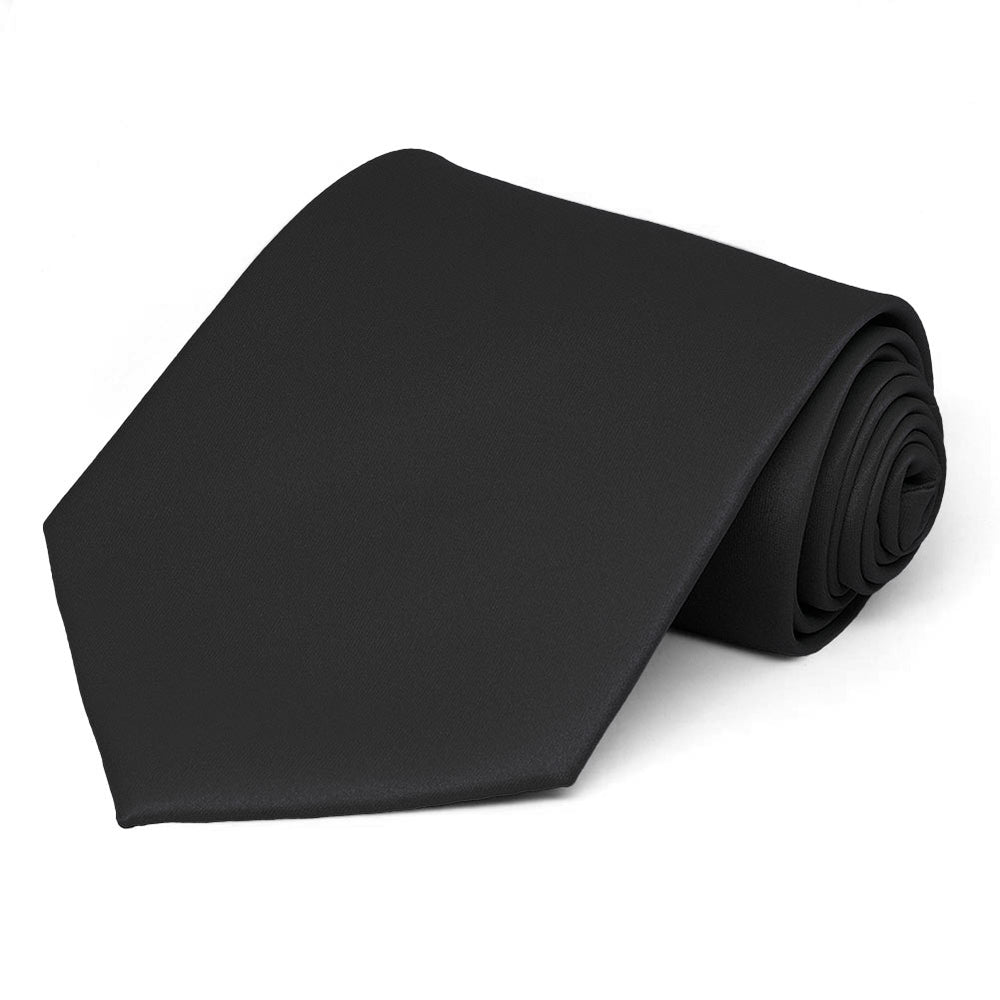 Black Solid Color Neckties | Shop at TieMart - TieMart, Inc.