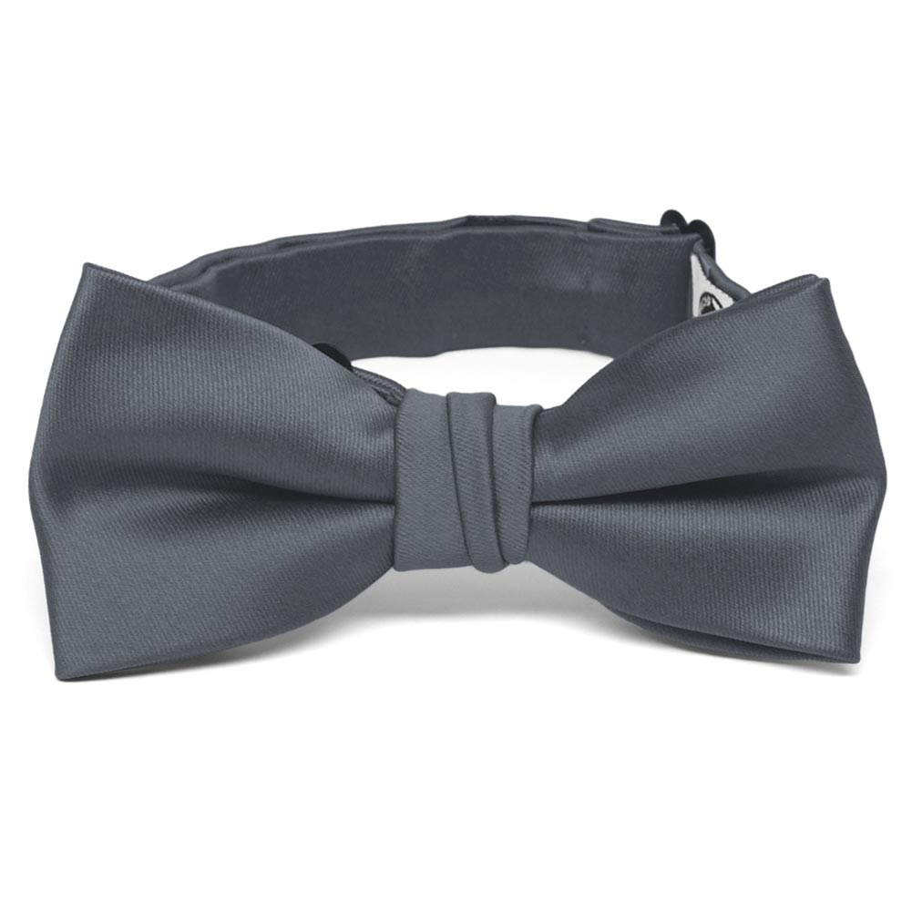 Boys' Pewter Premium Bow Tie | Shop at TieMart – TieMart, Inc.
