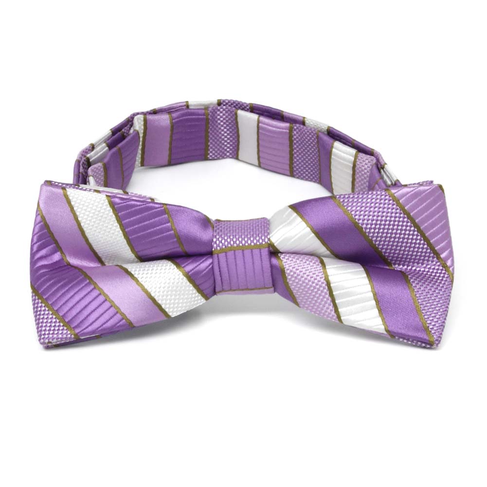 Boys Thistle Purple Striped Bow Tie Shop At Tiemart Tiemart Inc 2951