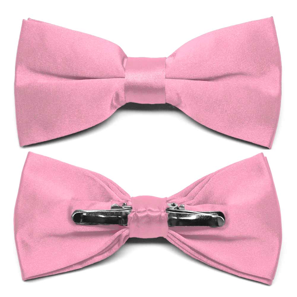 Bright Pink Clip On Bow Ties Shop At Tiemart Tiemart Inc 7347