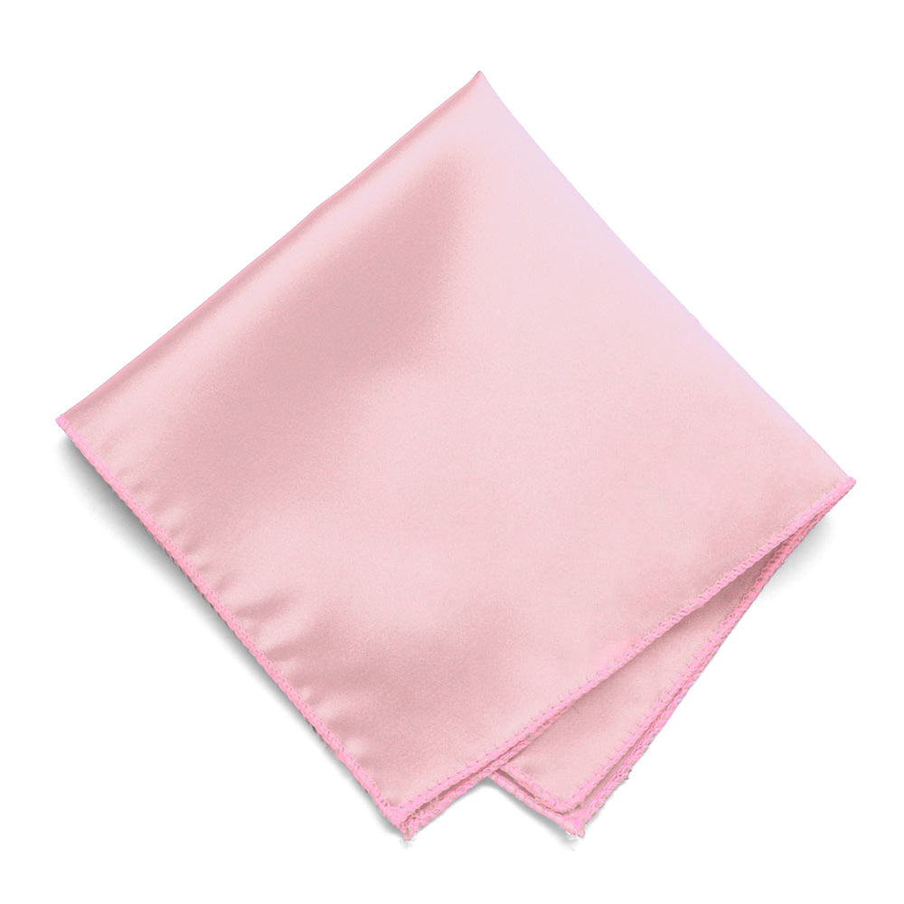 Carnation Pink Solid Color Pocket Squares. | Shop at TieMart – TieMart ...