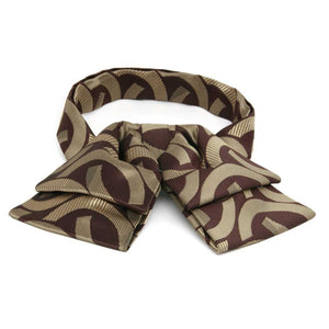 Chocolate Brown Link Pattern Floppy Bow Tie | Shop at TieMart – TieMart ...