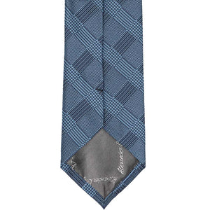 Dark Blue Glen Plaid Extra Long Tie | Shop at TieMart – TieMart, Inc.