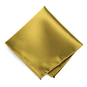 Gold Solid Color Pocket Square | Shop at TieMart – TieMart, Inc.