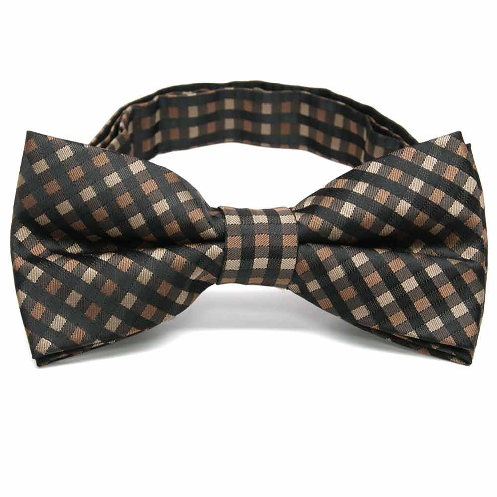 Light Brown Plaid Bow Tie Shop At Tiemart Tiemart Inc 3781