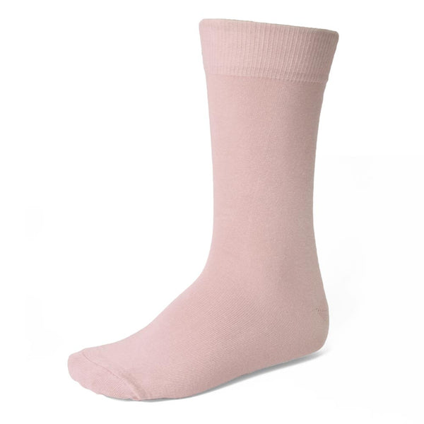 Men's Blush Pink Solid Color Socks 