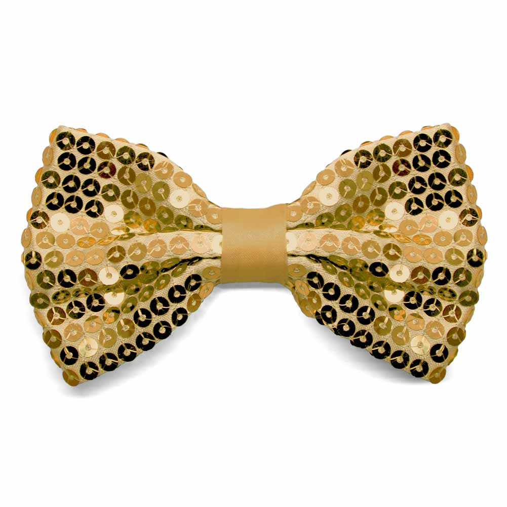 Gold Sequin Bow Ties. | Shop at TieMart – TieMart, Inc.