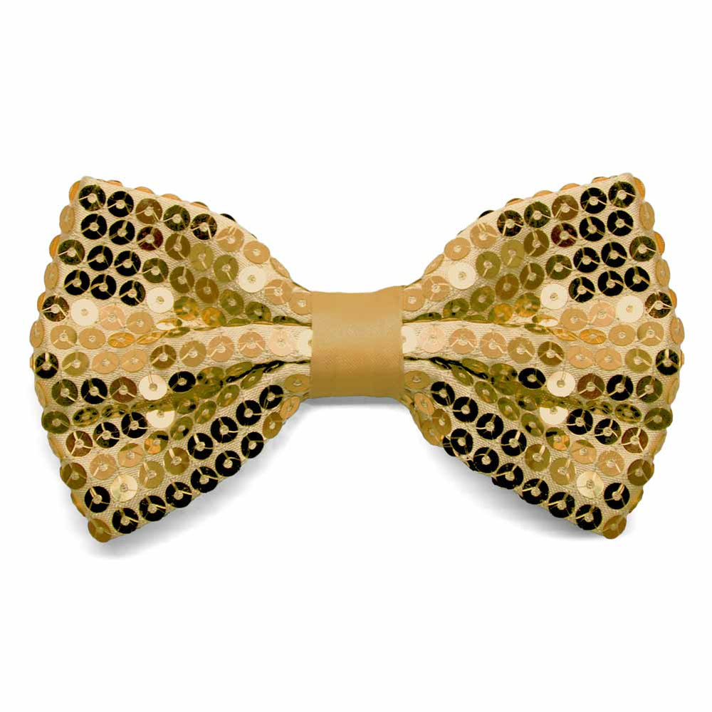 Gold Sequin Bow Tie | Shop at TieMart – TieMart, Inc.