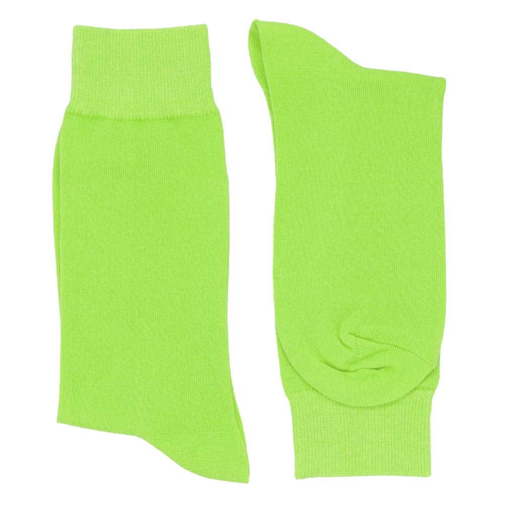 Men's Hot Lime Green Socks | Shop at TieMart – TieMart, Inc.