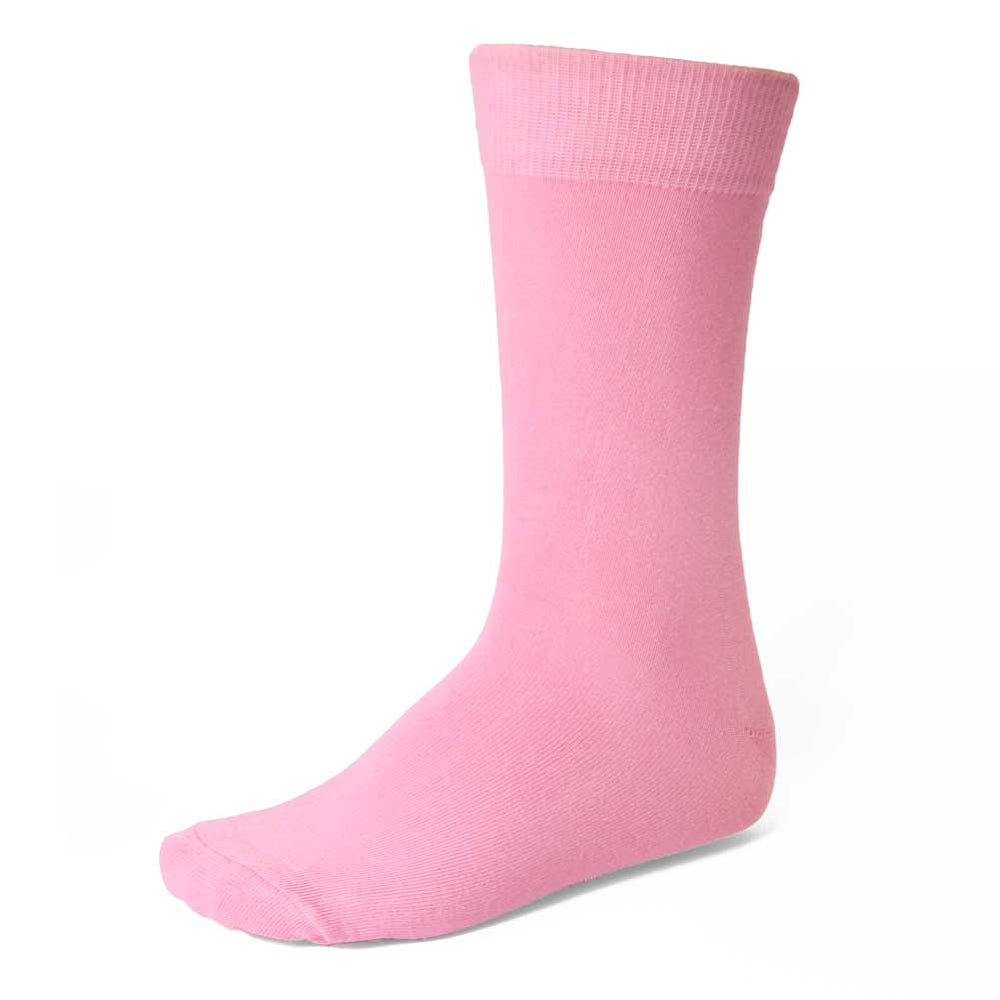 Mens Pink Solid Color Socks Shop At Tiemart – Tiemart Inc