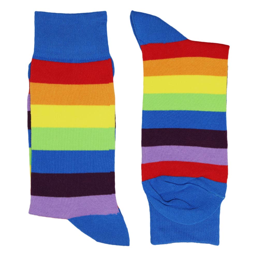 Rainbow Striped Socks | Shop at TieMart – TieMart, Inc.
