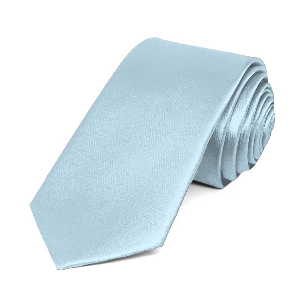 Pale Blue Slim Ties. | Shop at TieMart – TieMart, Inc.