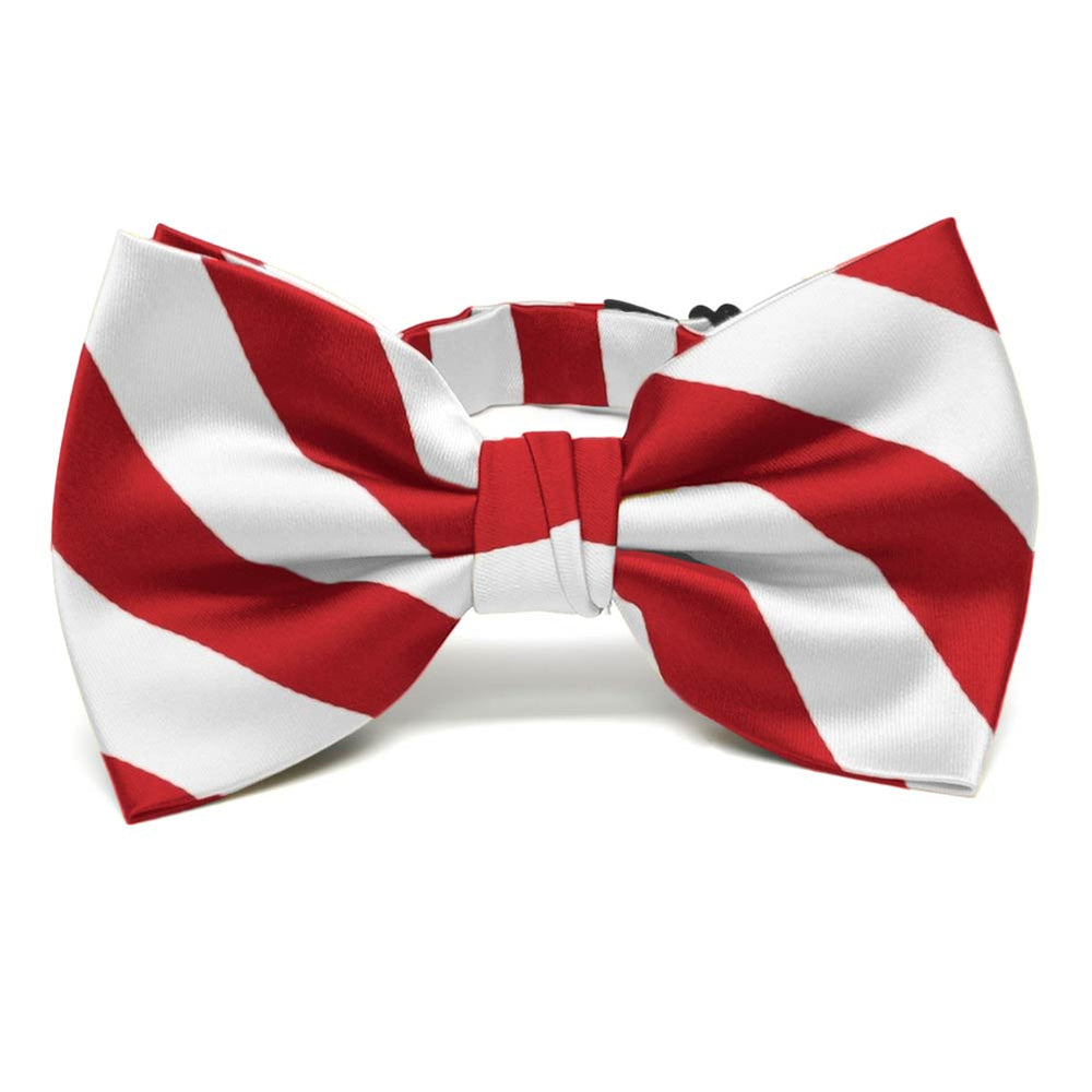 Red And White Striped Bow Ties Shop At Tiemart Tiemart Inc 6686