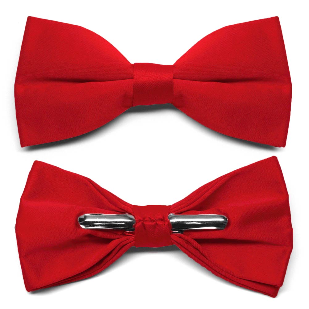 Red Clip On Bow Ties Shop At Tiemart Tiemart Inc 5955