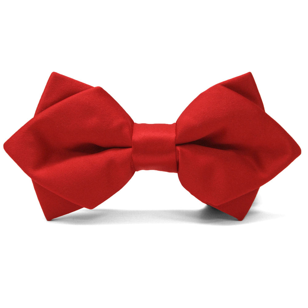 Red Diamond Tip Bow Tie | Shop at TieMart – TieMart, Inc.