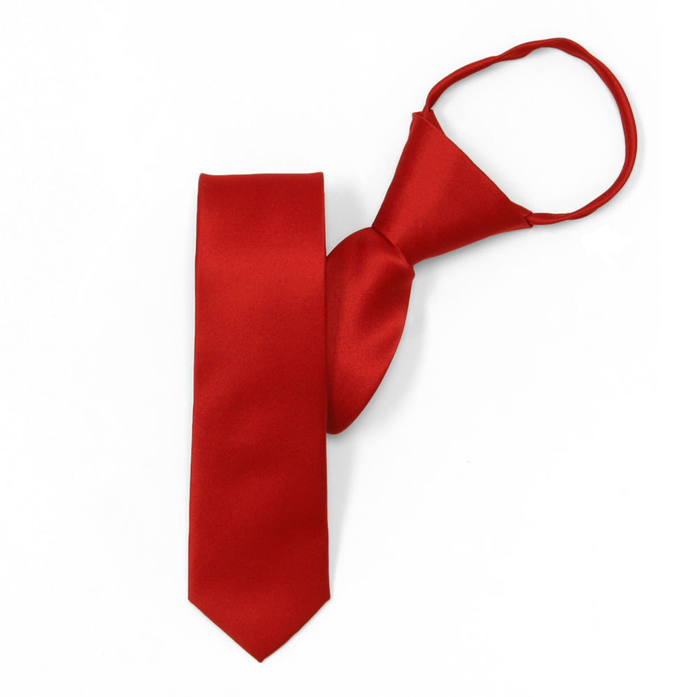 Red Skinny Zipper Ties Shop At Tiemart Tiemart Inc 6121