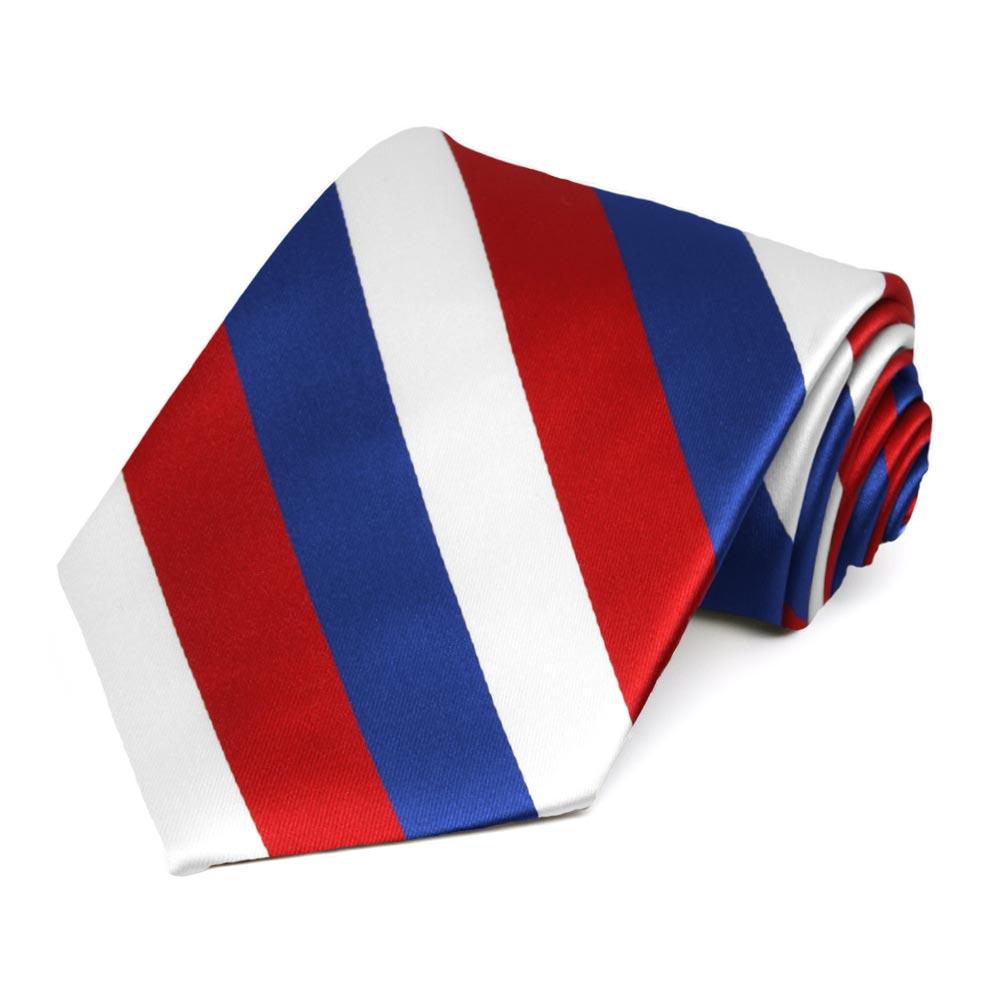 Red White And Blue Striped Ties Shop At Tiemart Tiemart Inc