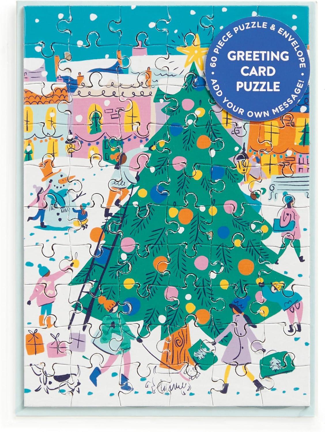 Puzzle Card - Merry & Bright