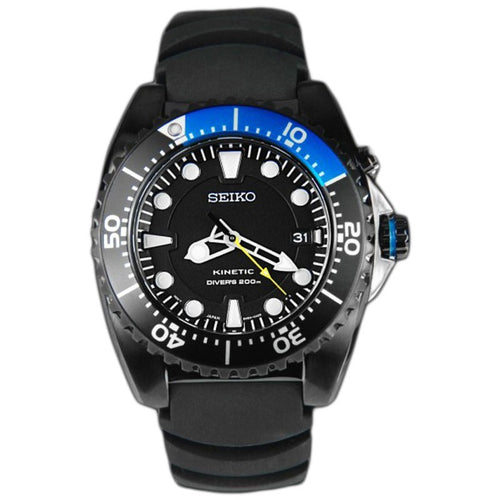Seiko Diver's SKA577P1 Kinetic Black Red Men's Watch – Jamwatches & Co.