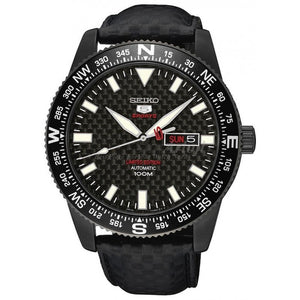 Seiko 5 Sports SRP719K1 Black Carbon Fiber Men's Watch Limited Edition –  Jamwatches & Co.
