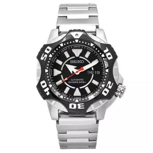 Seiko Diver's SKA577P1 Kinetic Black Red Men's Watch – Jamwatches & Co.