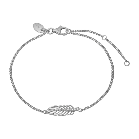Feather Bracelet Silver 
