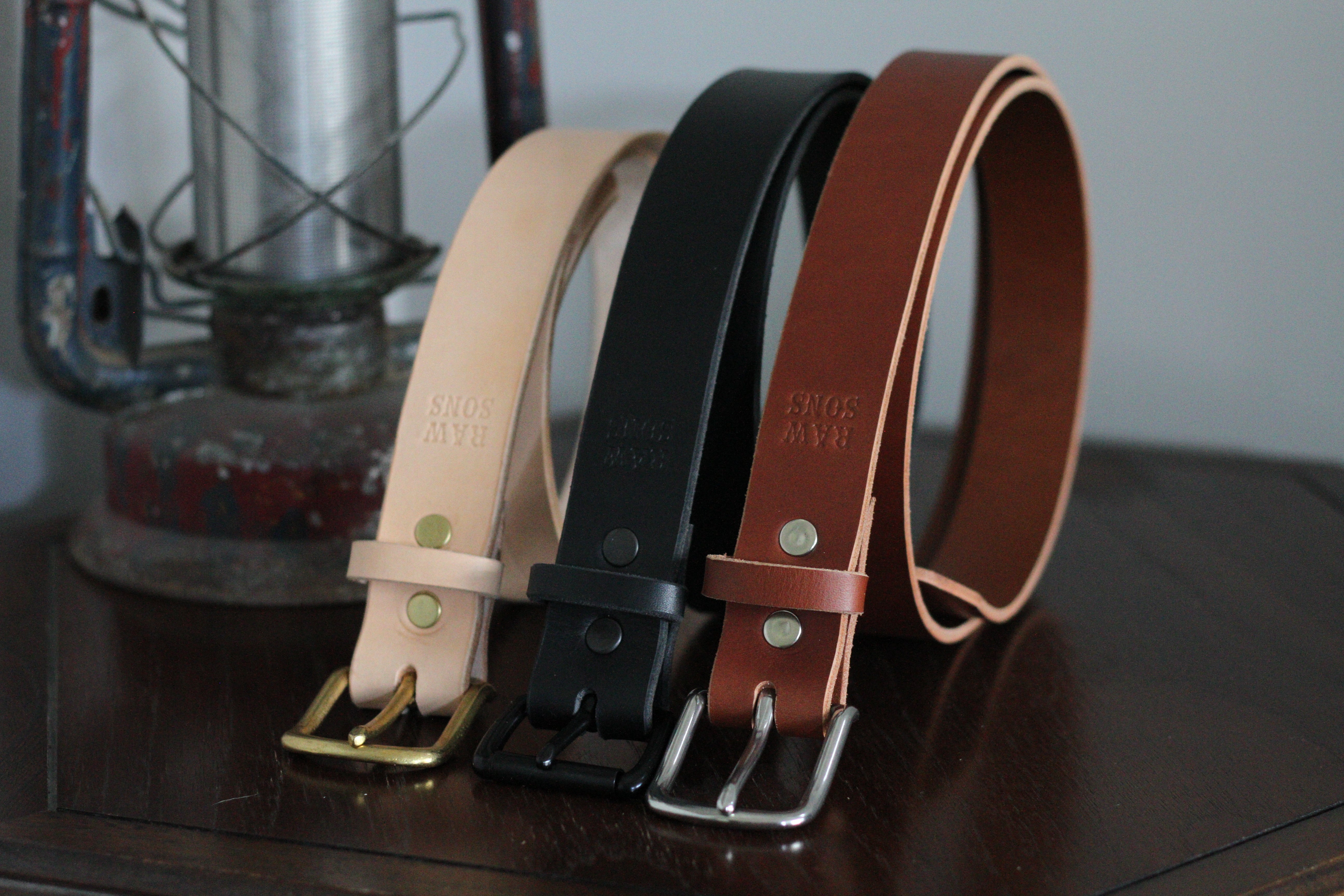 Roughneck Leather Belts – Raw Sons Inc