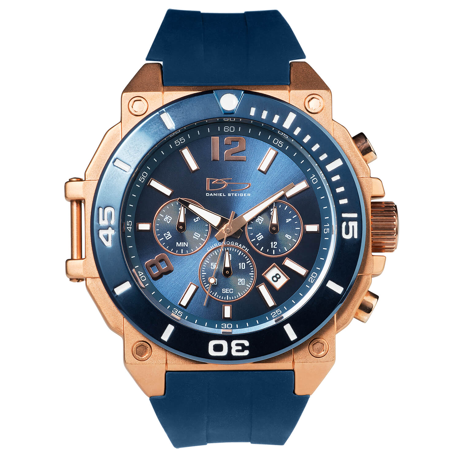 Illustrious Blue Chrono Watch – Timepieces International