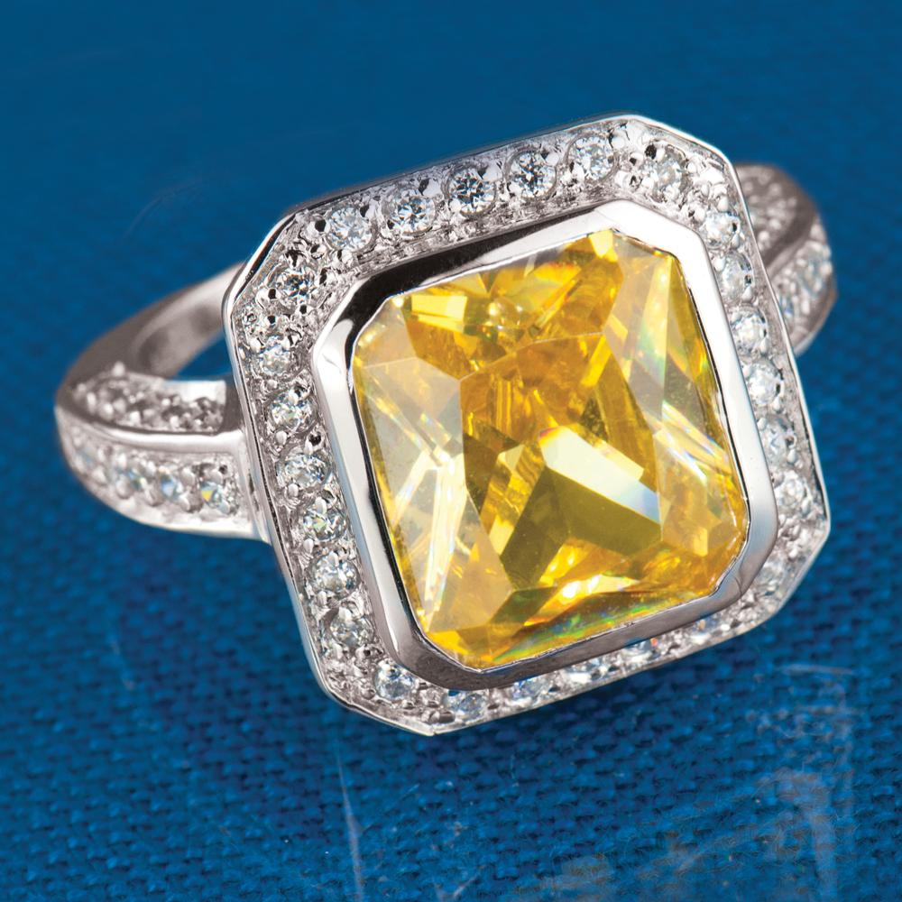 Canary Emerald Cut Ring – Timepieces International