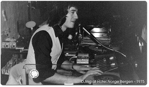 Richard Blade DJing Hôtel Norge Bergen 1975