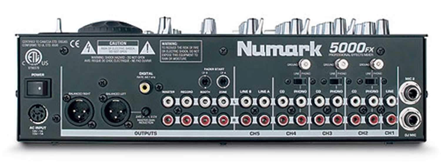 Numark 5000FX 5-Channel DJ Mixer with FX & Sampling