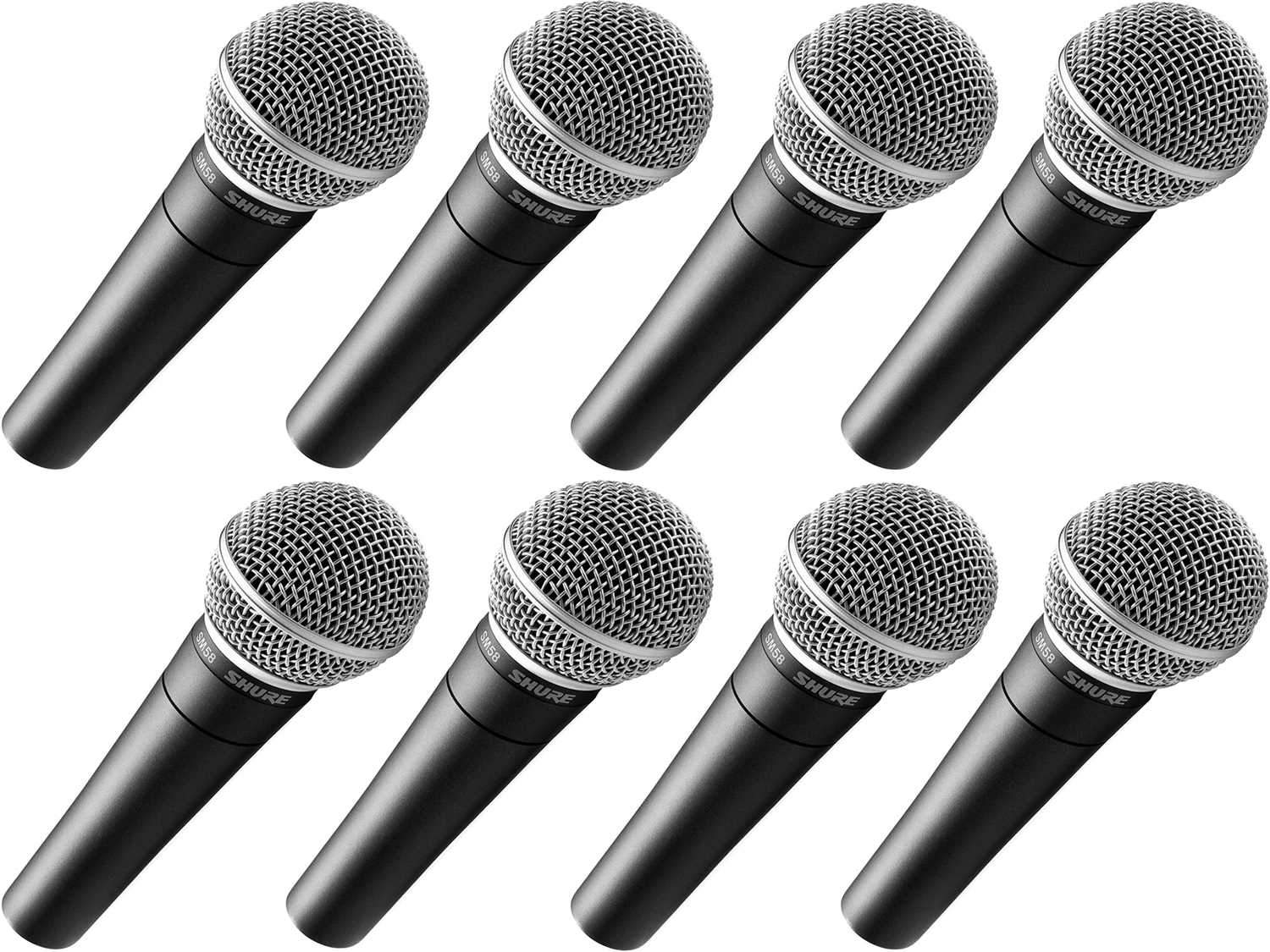 neumático Ru cavidad Shure SM58 Cardioid Dynamic Vocal Microphone 8-Pack | PSSL ProSound and  Stage Lighting